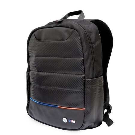 Rucksack LAPTOP 16" BMW Carbon&Nylon Tricolor (BMBP15PUCARTCBK) schwarz