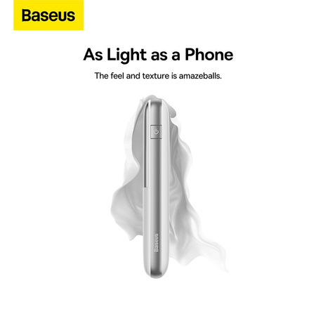 Baseus Baseus Pro 10000mAh 20W White Powerbank with USB Type A - USB Type C 3A 0.3m cable (PPBD040202)