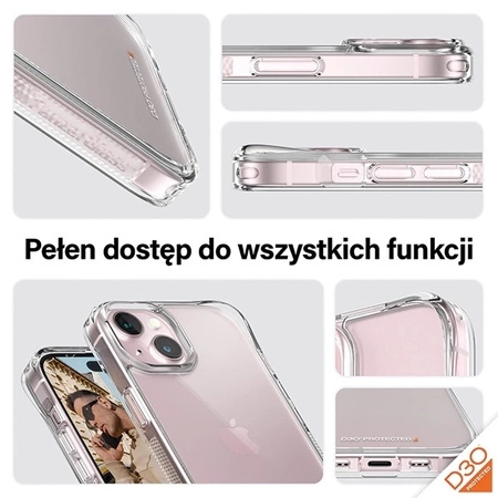 Zestaw PanzerGlass Privacy Bundle 3in1 etui przezroczyste + szkło prywatyzujące + osłona aparatu do iPhone 15 Plus