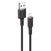 Kabel MFI USB - Apple Lightning 3A 1,2m Szybkie Ładowanie i Przesyłanie Danych Acefast Zinc Alloy Silicone Charging Data Cable (C2-02) czarny