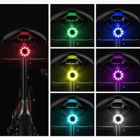 Wozinsky rear bicycle light LED with micro USB red light 5 modes black (WRBLB2)