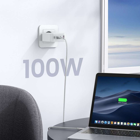 Schnellladegerät GaN 3xUSB C / USB 100W PPS Ugreen CD226 - weiß