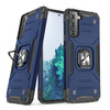 Wozinsky Ring Armor Tough Hybrid Case Cover + Magnethalter für Samsung Galaxy S22 blau