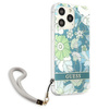 Case IPHONE 13 PRO Guess Hardcase Flower Strap (GUHCP13LHFLSN) green