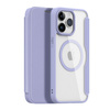 iPhone 15 Pro Max Magnetic MagSafe Flip Case Dux Ducis Skin X Pro - Purple