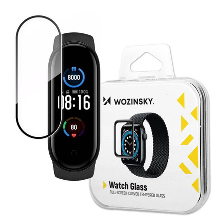 Wozinsky Watch Glass Hybridglas für Xiaomi Mi Band 5 schwarz