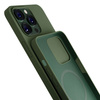 Apple iPhone 13 Pro Max - 3mk Hardy Silicone MagCase Alpine Green