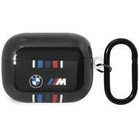 BMW BMAP22SWTK AirPods Pro Cover Schwarz/Schwarz Mehrfarbige Linien