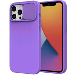 Schutzhülle IPHONE 14 PLUS Silicone with Camera Cover Nexeri Silicone Lens violett