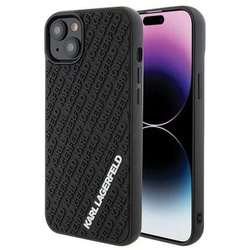 Karl Lagerfeld nakładka do iPhone 15 Plus 6,7" KLHCP15M3DMKRLK czarna HC 3D Multi Logo