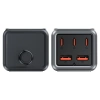 Acefast Z2 GaN 75W PD-Tischladegerät 3x USB-C 2x USB-A - Schwarz und Grau