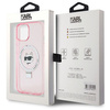 Karl Lagerfeld KLHMP15SHMRSCHP iPhone 15 6.1&quot; pink/pink hardcase Ring Stand Choupette Head MagSafe