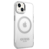 Guess Metal Outline MagSafe - Etui iPhone 14 (przezroczysty)