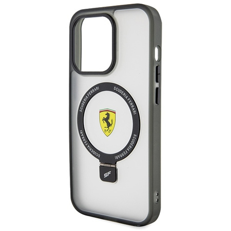 Ferrari FEHMP15LUSCAH iPhone 15 Pro 6.1&quot; transparent hardcase Ring Stand 2023 Collection MagSafe