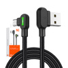 Kabel USB do Micro USB kątowy Mcdodo CA-5280 LED, 1.2m (czarny)