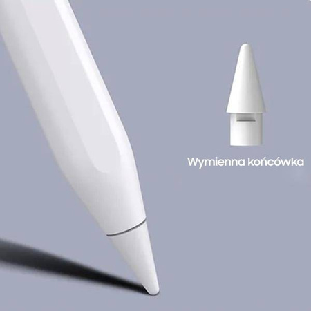 USAMS Rysik magnetyczny Active Touch Sensitive Pen rysik biały/white ZB254DRB01 (US-ZB254)