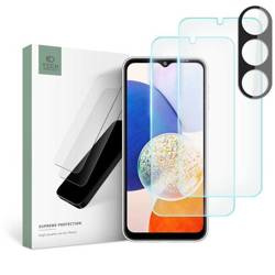 Gehärtetes Glas SAMSUNG GALAXY A14 5G Tech-Protect Supreme Set (Szkło na Ekran + Aparat) Clear