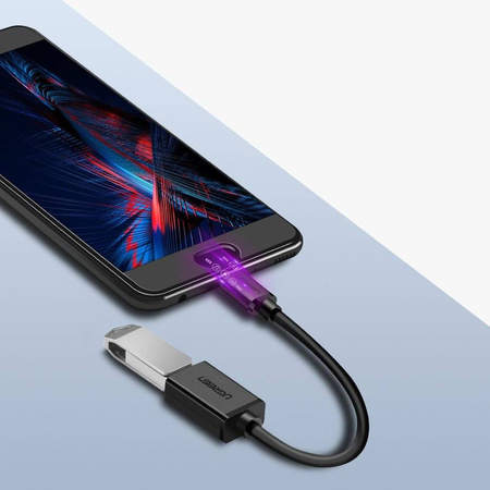 Ugreen adapter przejściówka kabel OTG z USB 3.0 na USB Typ C czarny (30701)