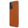 Nillkin Qin Case Case für Xiaomi Poco M4 Pro 5G Kameraschutz Holster Cover Flip Cover Braun