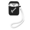 Guess GUACA2LSVSBW AirPods cover czarno biały/black white Silicone Vintage