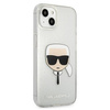 Karl Lagerfeld KLHCP13SKHTUGLS iPhone 13 mini 5,4" srebrny/silver hardcase Glitter Karl`s Head