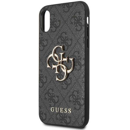 Original Case IPHONE X / XS Guess Hardcase 4G Big Metal Logo (GUHCPX4GMGGR) gray