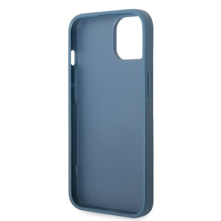 Schutzhülle IPHONE 13 MINI Guess Hardcase 4G Triangle Logo Cardslot (GUHCP13SP4TPB) blau