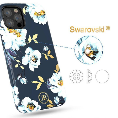 Etui IPHONE 12 MINI Kingxbar Blossom Series Gardenia