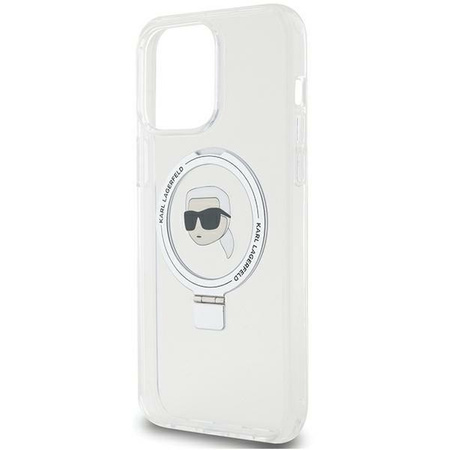 Karl Lagerfeld KLHMP15XHMRSKHH iPhone 15 Pro Max 6.7&quot; white/white hardcase Ring Stand Karl Head MagSafe