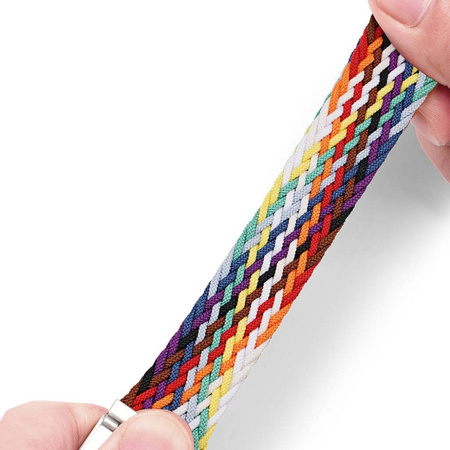 Dux Ducis Strap (Mixture II Version) Strap for Apple Watch Ultra, SE, 8, 7, 6, 5, 4, 3, 2, 1 (49, 45, 44, 42 mm) Braided Band Rainbow Bracelet