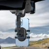 Car phone holder for the rearview mirror - black