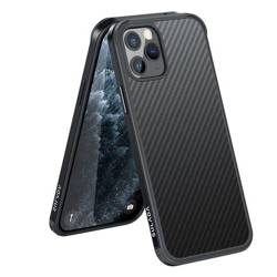 Etui IPHONE 11 PRO MAX Sulada Carbon Fiber Obudowa Hybrydowa czarne