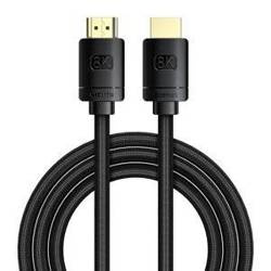 Kabel HDMI 2.1 Baseus High Definition Series, 8K 60Hz, 3D, HDR, 48Gbps, 2m (czarny)