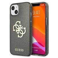 Guess GUHCP13SPCUGL4GBK iPhone 13 mini 5,4" czarny/black hard case Glitter 4G Big Logo