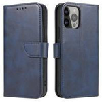 Magnet Case elegancki futerał etui pokrowiec z klapką i funkcją podstawki Xiaomi Redmi K40 Pro+ / K40 Pro / K40 / Poco F3 / Mi 11i niebieski