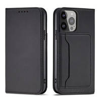 Magnet Card Case for Samsung Galaxy S23 flip cover wallet stand black