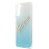 Guess GUHCS21MPCUGLSBL S21+ G996 niebieski/blue hardcase Glitter Gradient Script