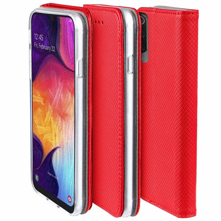 Etui portfel Flip Magnet SAMSUNG GALAXY A20E czerwone