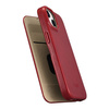 iCarer CE Oil Wax Premium Leather Folio Case Leather Case for iPhone 14 Plus Flip Magnetic MagSafe red (AKI14220707-RD)