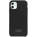 Audi Silicone Case iPhone 11 / Xr 6.1&quot; black/black hardcase AU-LSRIP11-Q3/D1-BK