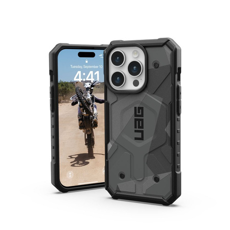 UAG Pathfinder - Schutzhülle für iPhone 15 Pro (Geo-Camouflage)