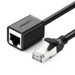 Ugreen przedłużacz kabel internetowy Ethernet RJ45 Cat 6 FTP 1000 Mbps 1 m czarny (NW112 11279)