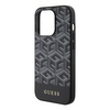 Guess nakładka do iPhone 15 Pro 6,1&quot; GUHMP15LHGCFSEK HC MAGSAFE GCUBE PU STRIPE czarna