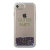 Guess GUHCP7GLUQPU iPhone 6/7/8 fioletowy/purple hard case Liquid Glitter Party