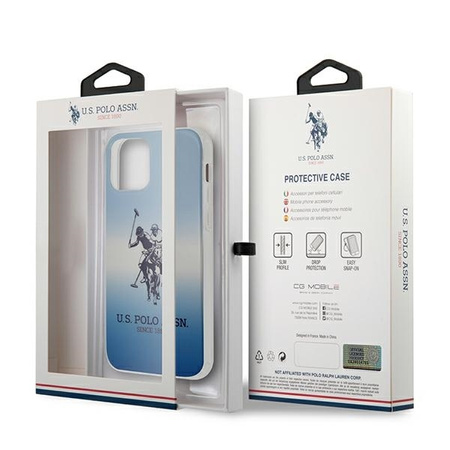 US Polo USHCP12MPCDGBL iPhone 12 Pro / iPhone 12 niebieski/blue Gradient Collection