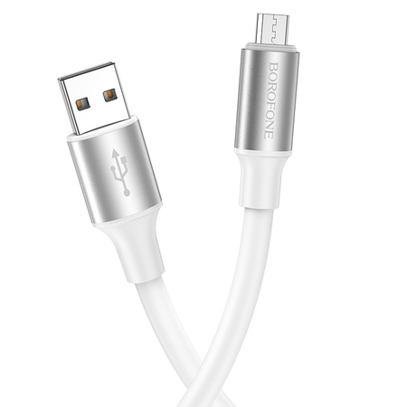 Borofone Kabel BX82 Bountiful - USB na Micro USB - 2,4A 1 metr biały