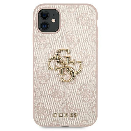 Oryginalne Etui GUESS hardcase 4G Big Metal Logo GUHCSA554GMGPI do Samsung Galaxy A55 różowy