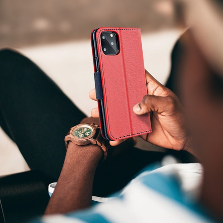 Kabura Fancy Book do  XIAOMI Redmi NOTE 9 czerwony / granatowy