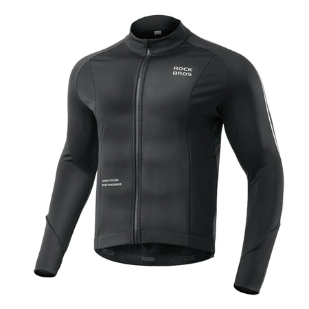 Rockbros 15400002004 Langarm-Radtrikot Herbst/Winter XL - Schwarz