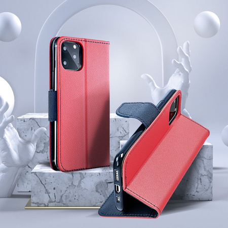 Kabura Fancy Book do  XIAOMI Redmi NOTE 12 5G czerwony / granatowy